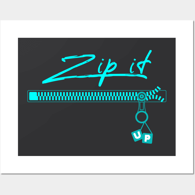 Zip it Up Wall Art by Mitalie